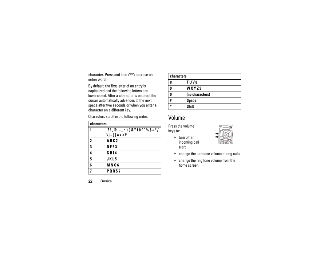 Motorola C290 manual Volume 