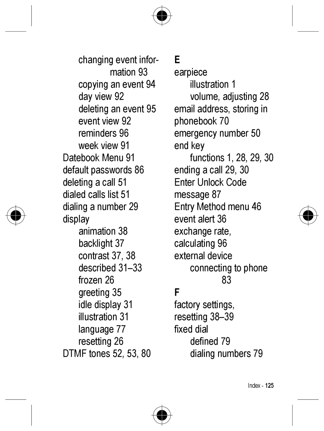 Motorola C330 manual Earpiece 