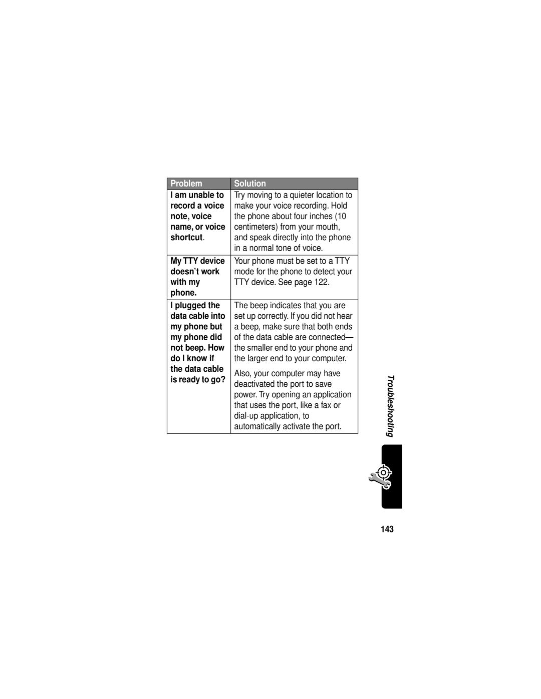 Motorola C331 manual Shortcut, Doesn’t work, With my, Phone Plugged, My phone but, My phone did, Do I know if, 143 