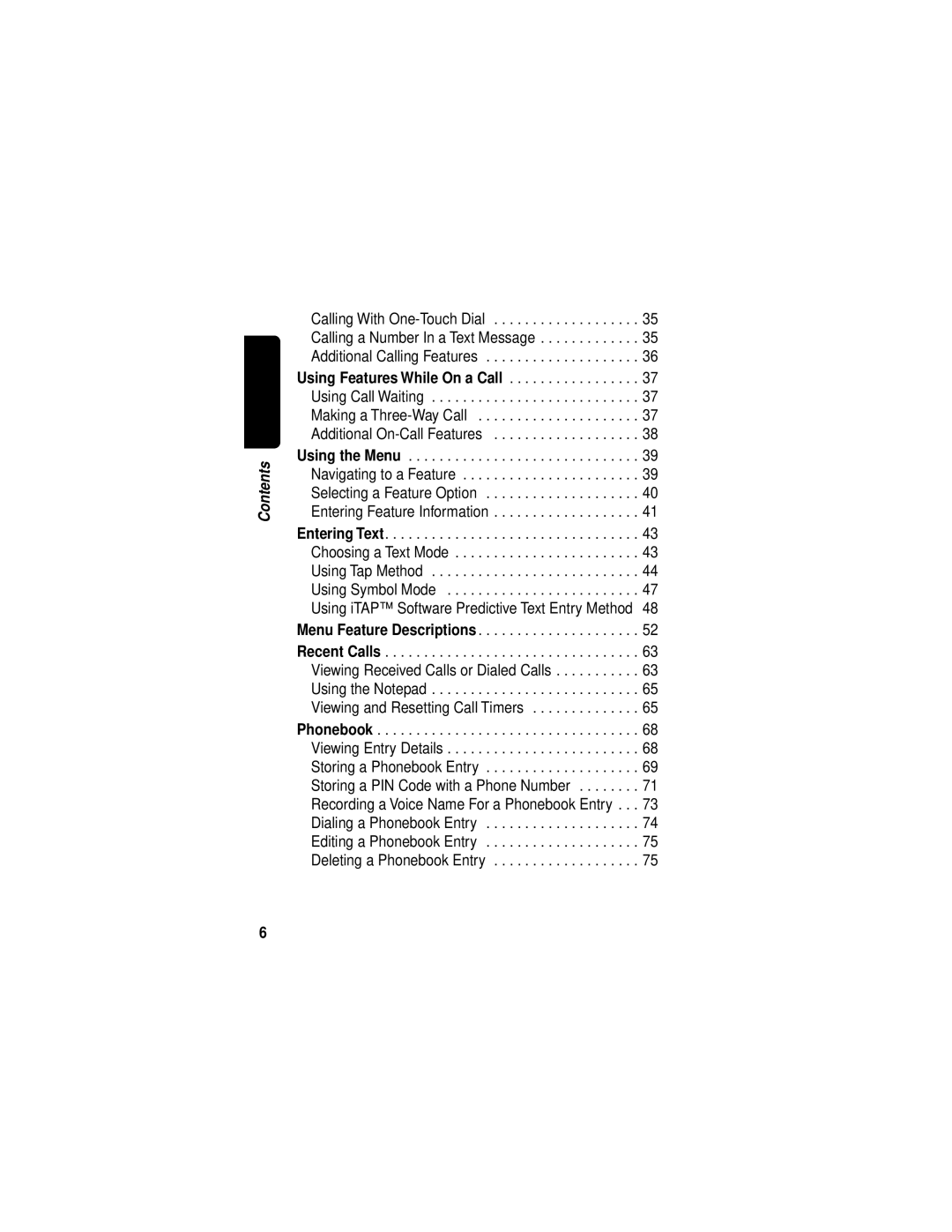 Motorola C331 manual Making a Three-Way Call Additional On-Call Features 