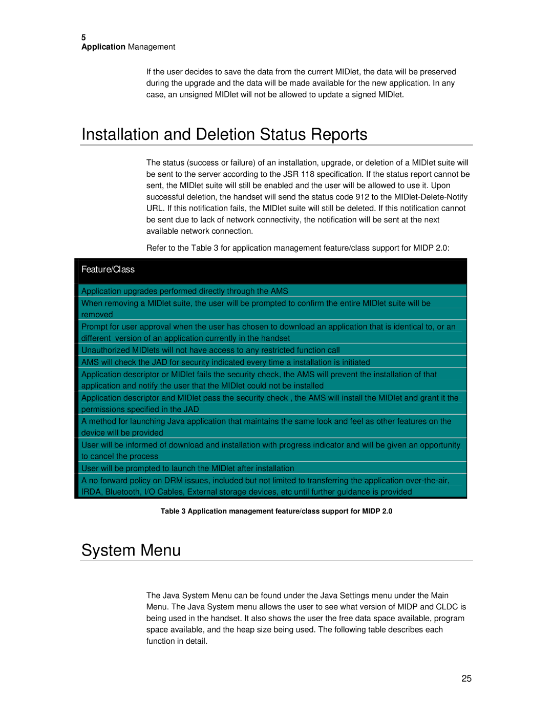 Motorola C381P technical manual Installation and Deletion Status Reports, System Menu 