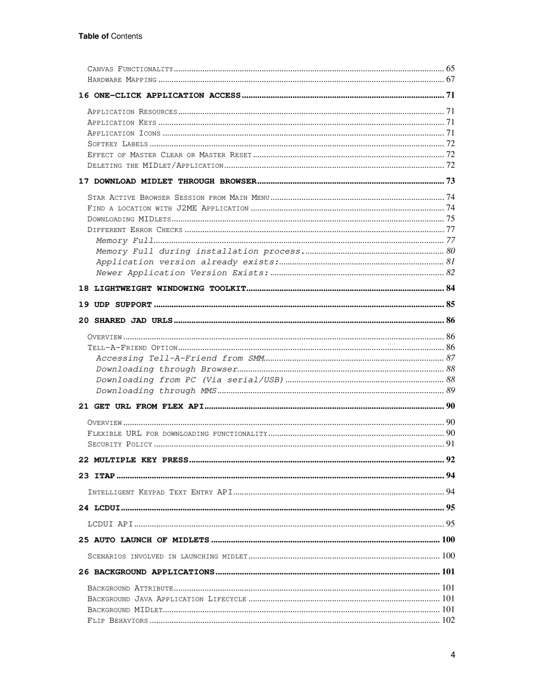 Motorola C381P technical manual GET URL from Flex API 