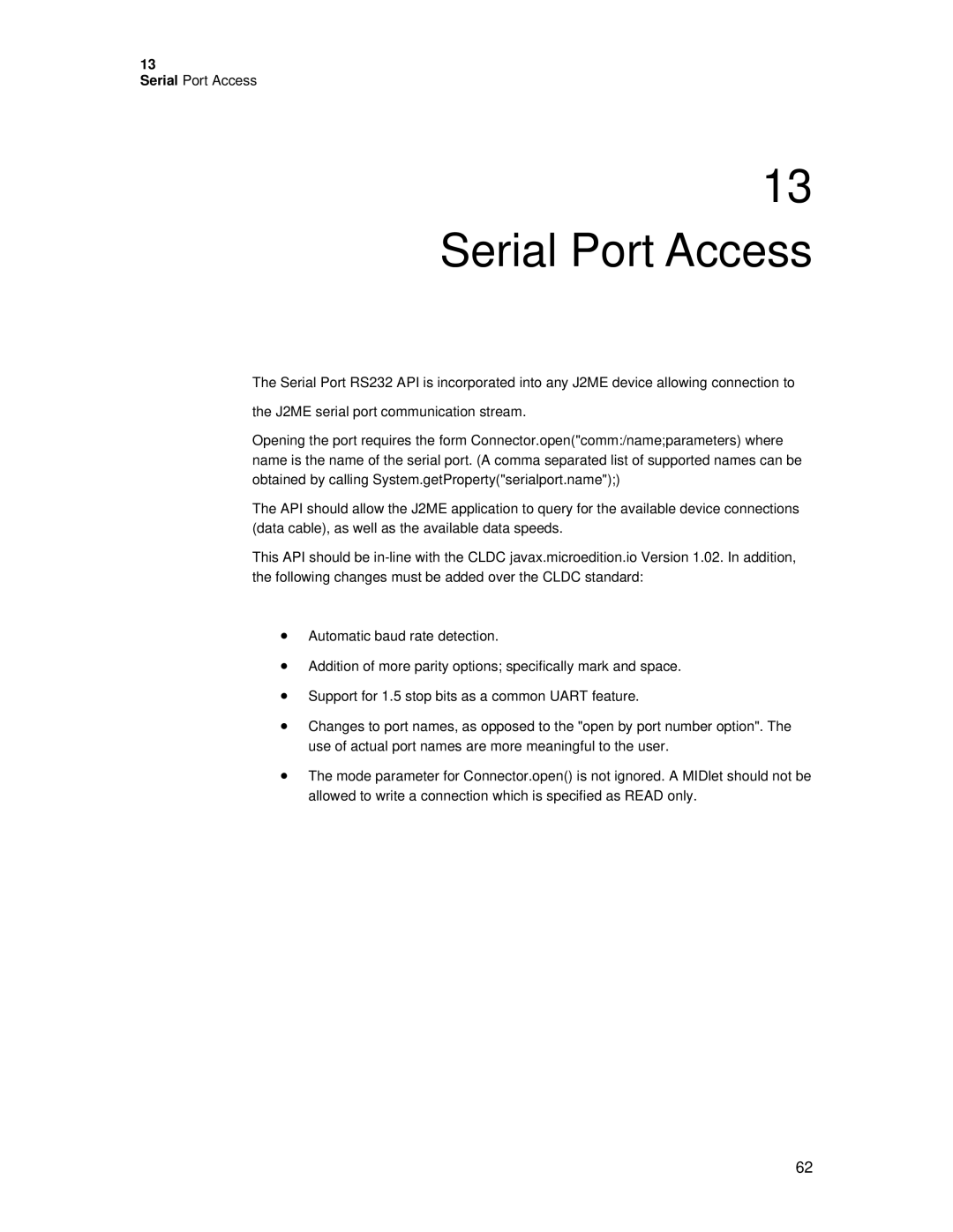 Motorola C381P technical manual Serial Port Access 