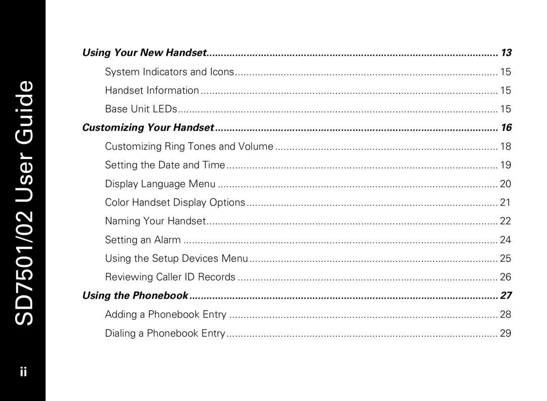 Motorola C51 Series manual SD7501/02 GuideUser 