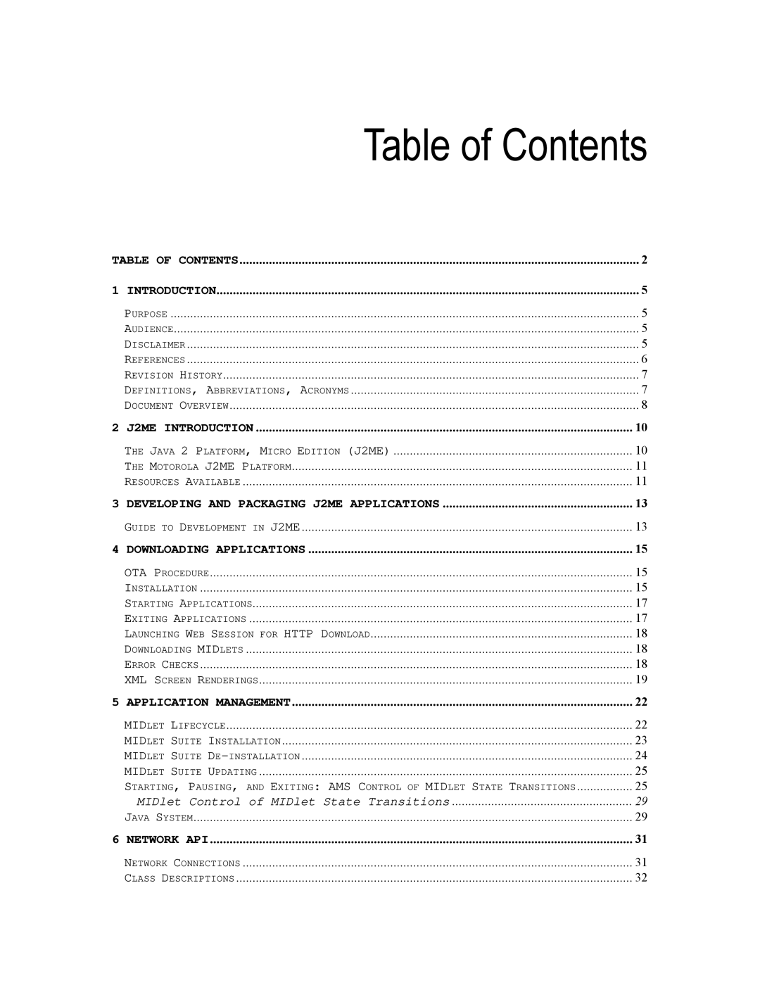 Motorola C370, C550, C450 technical manual Table of Contents 