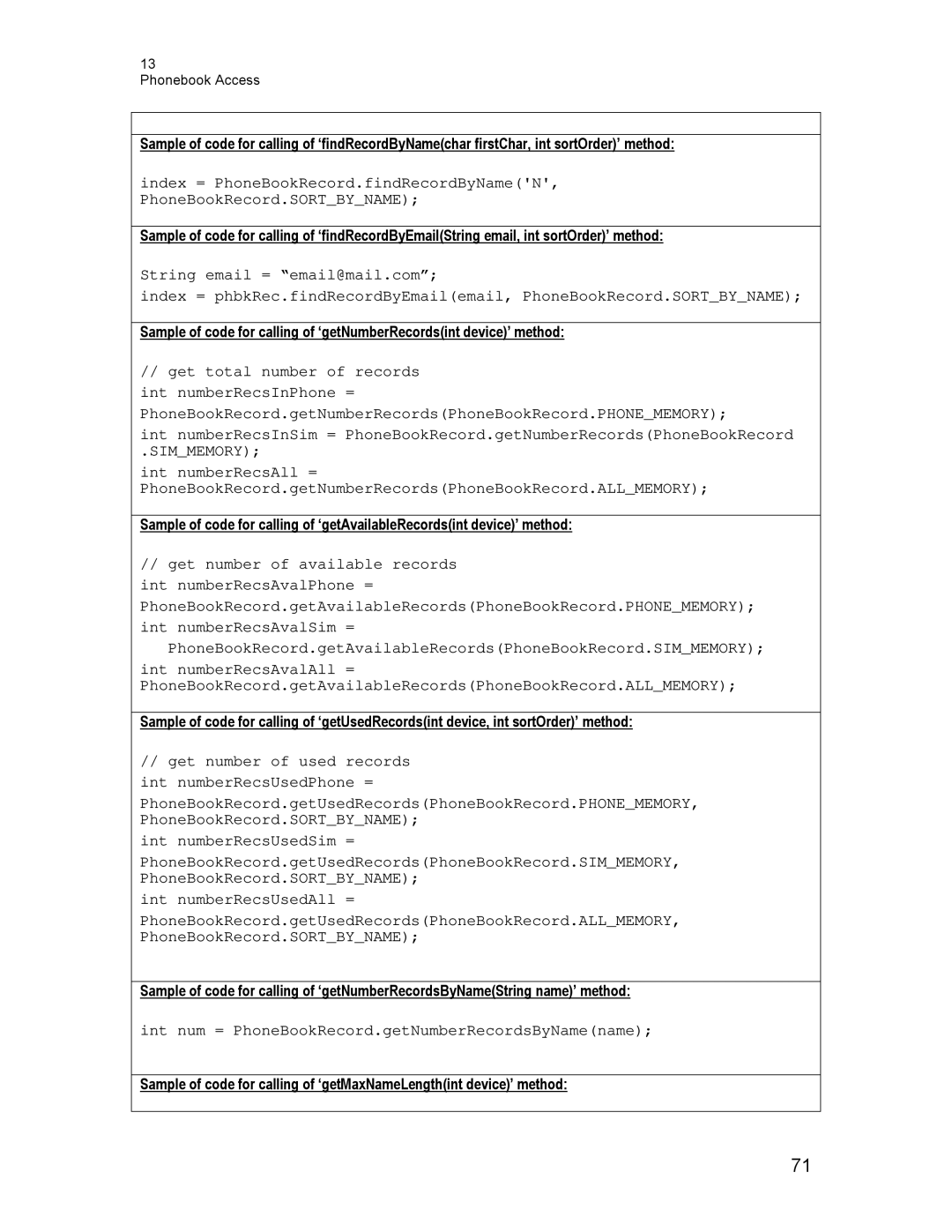 Motorola C370, C550, C450 technical manual Simmemory 