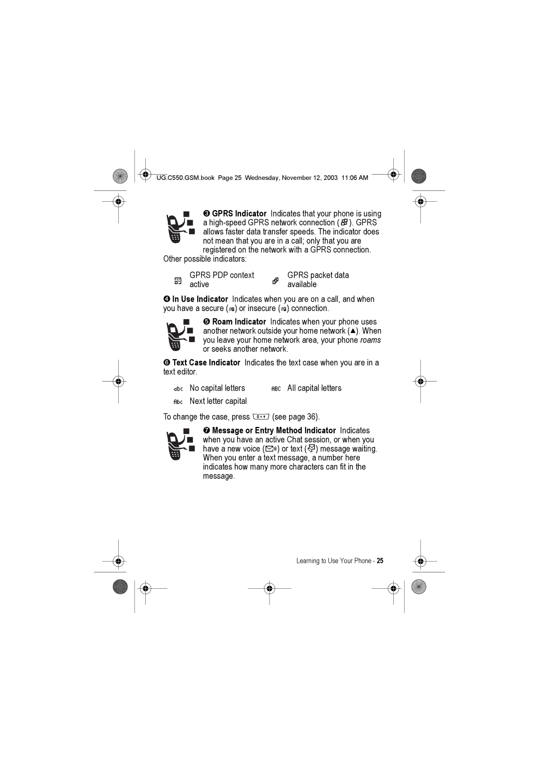 Motorola C550 manual Learning to Use Your Phone 