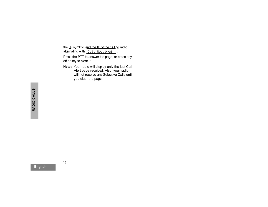 Motorola CDM1250 manual English 