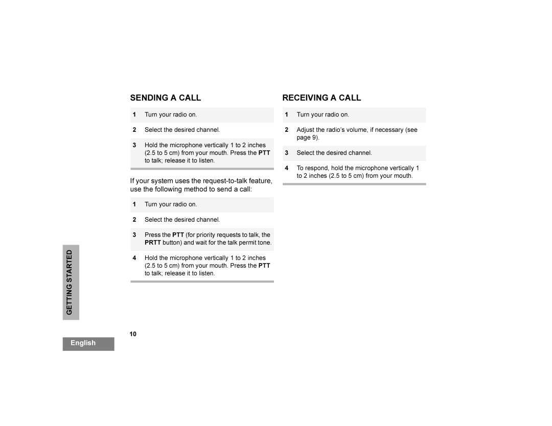 Motorola CDM750 manual 61,1*$&$//5&,9,1*$&$, 7XUQ\RXUUDGLRRQ 6HOHFWWKHGHVLUHGFKDQQHO, Wrlqfkhvwrfpiurp\Rxuprxwk 