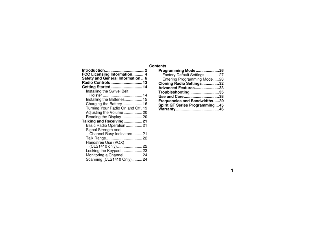 Motorola CLS1110, CLS1410 manual Talking and Receiving 