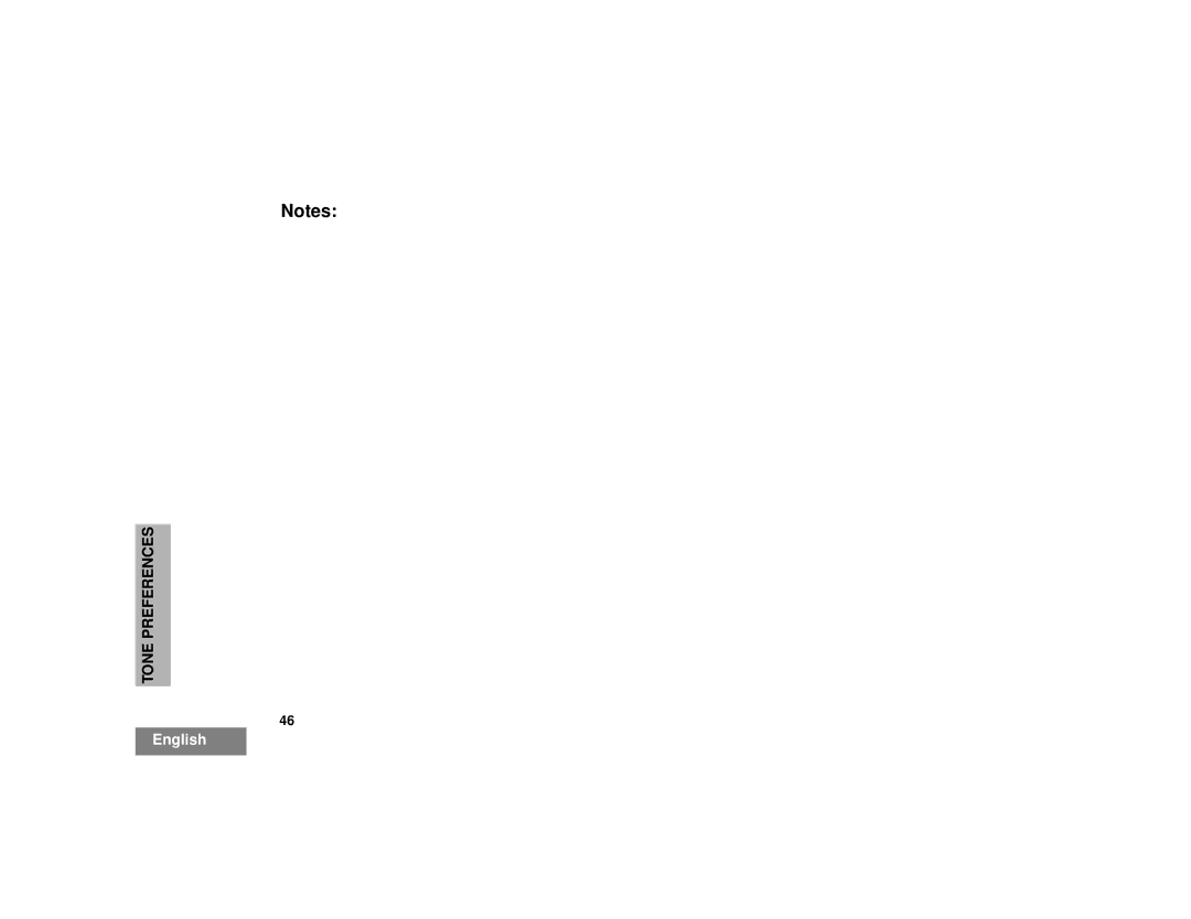 Motorola CM300 manual Tone Preferences 