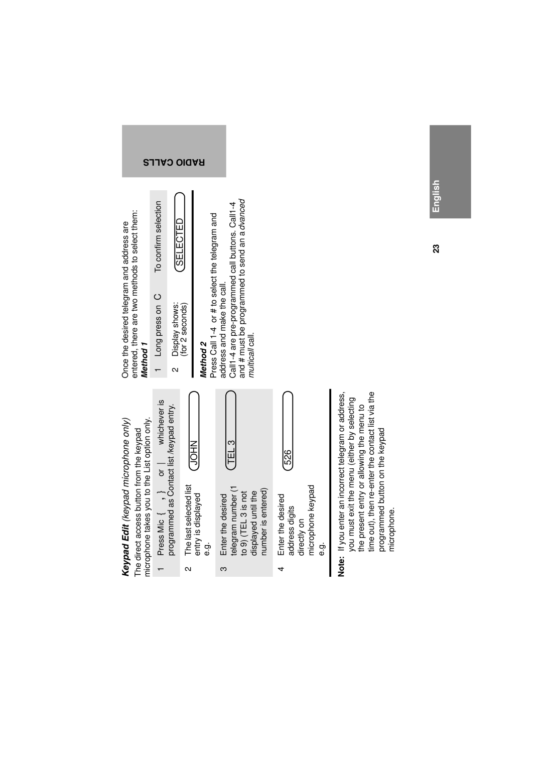 Motorola CM360 manual Radio Calls 