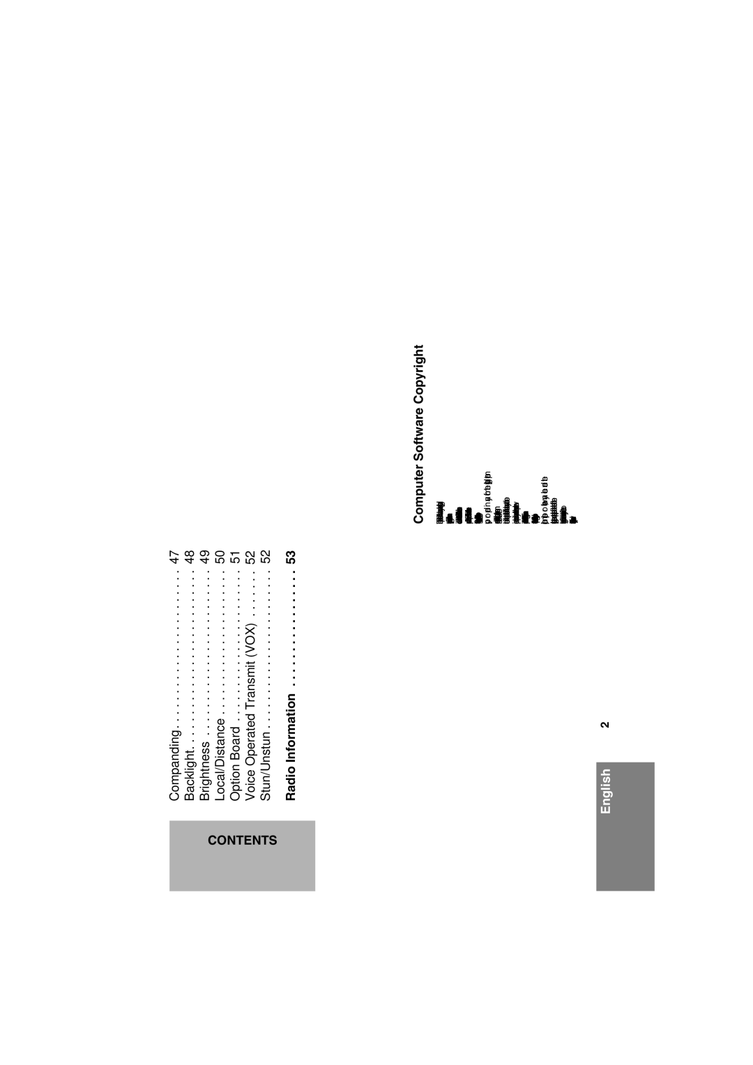 Motorola CM360 manual Radio Information Computer Software Copyright 