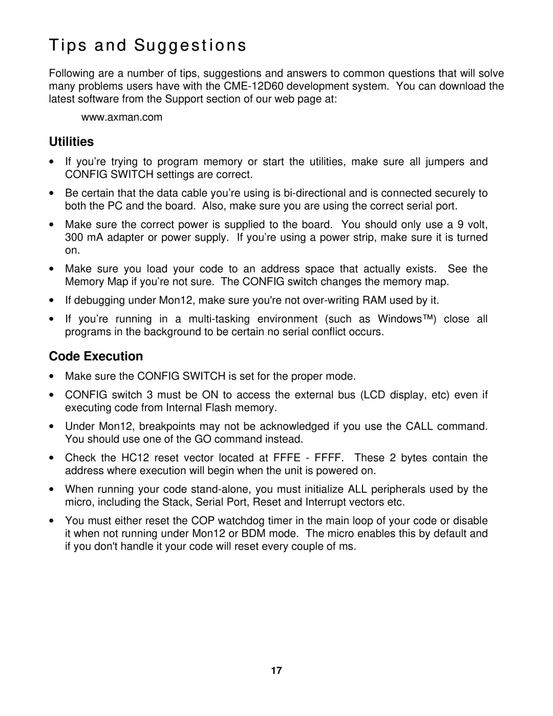 Motorola CME-12D60 manual Tips and Suggestions, Utilities 