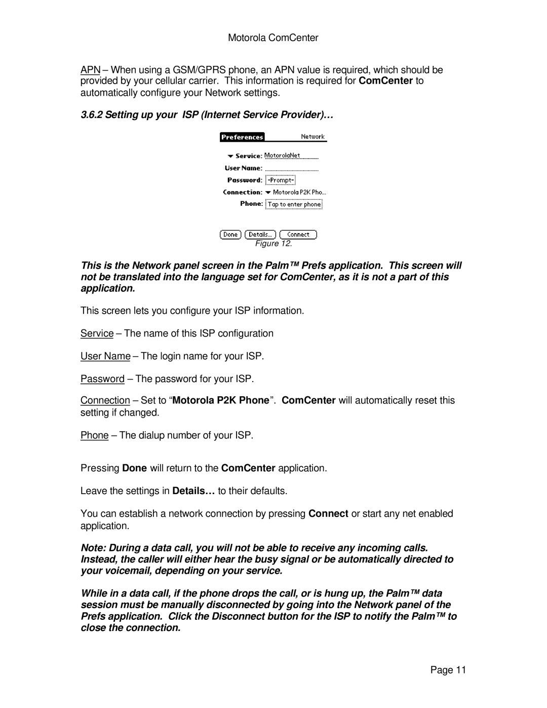 Motorola ComCenter specifications 