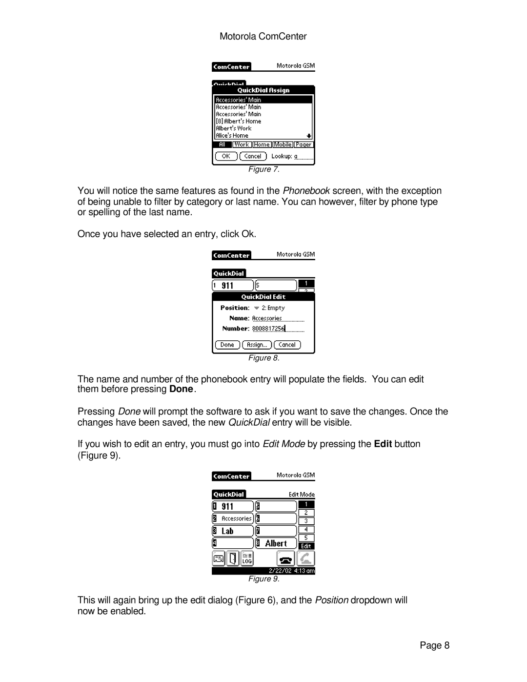 Motorola ComCenter specifications 