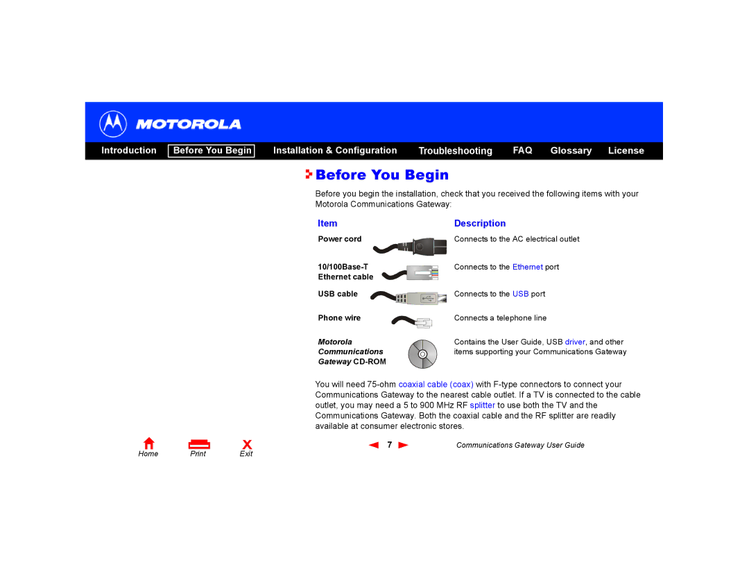 Motorola Communications Gateway manual Before You Begin 