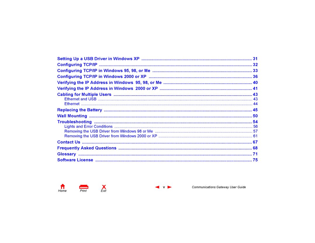 Motorola Communications Gateway manual Replacing the Battery Wall Mounting Troubleshooting 