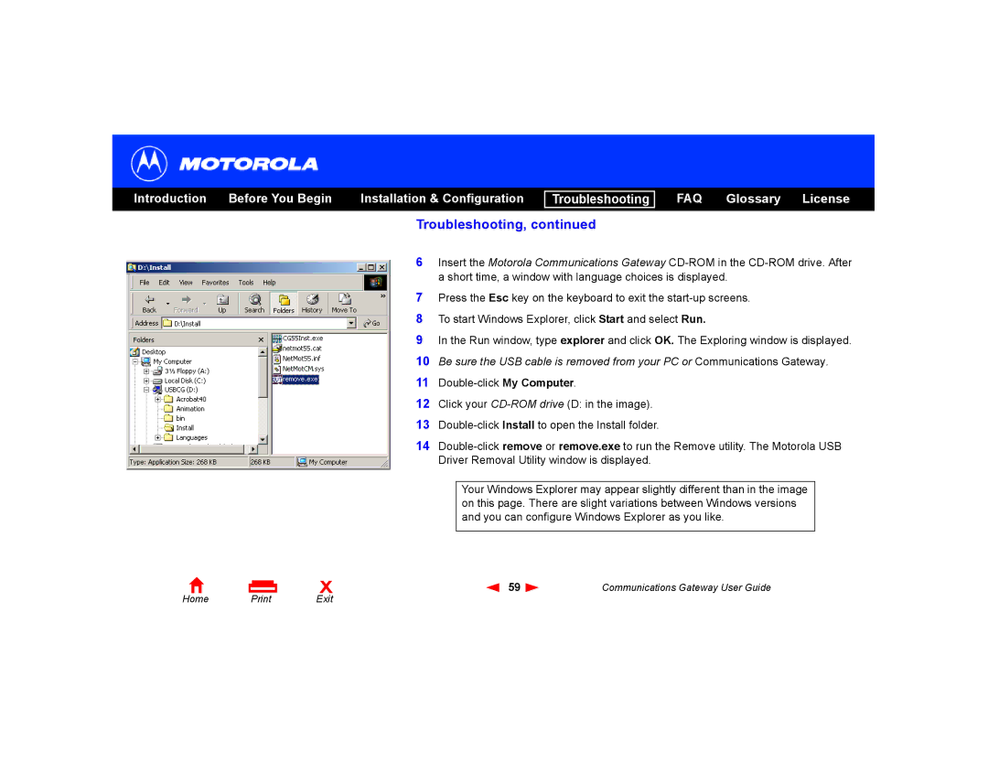 Motorola Communications Gateway manual Troubleshooting 