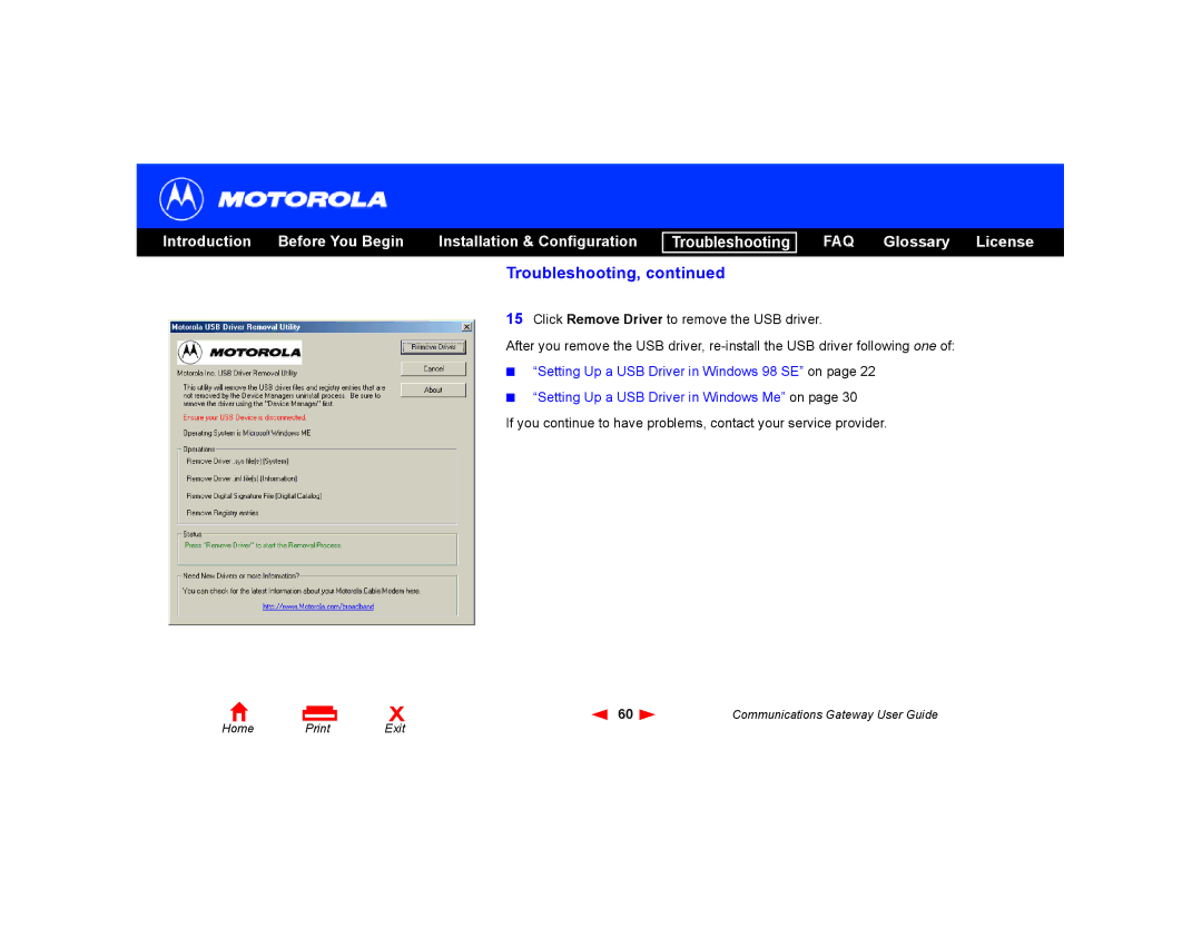 Motorola Communications Gateway manual Troubleshooting 