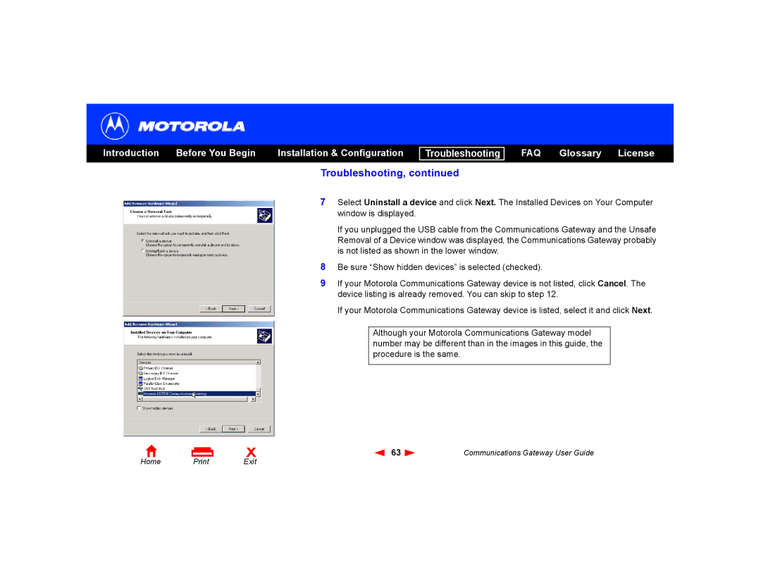 Motorola Communications Gateway manual Troubleshooting 