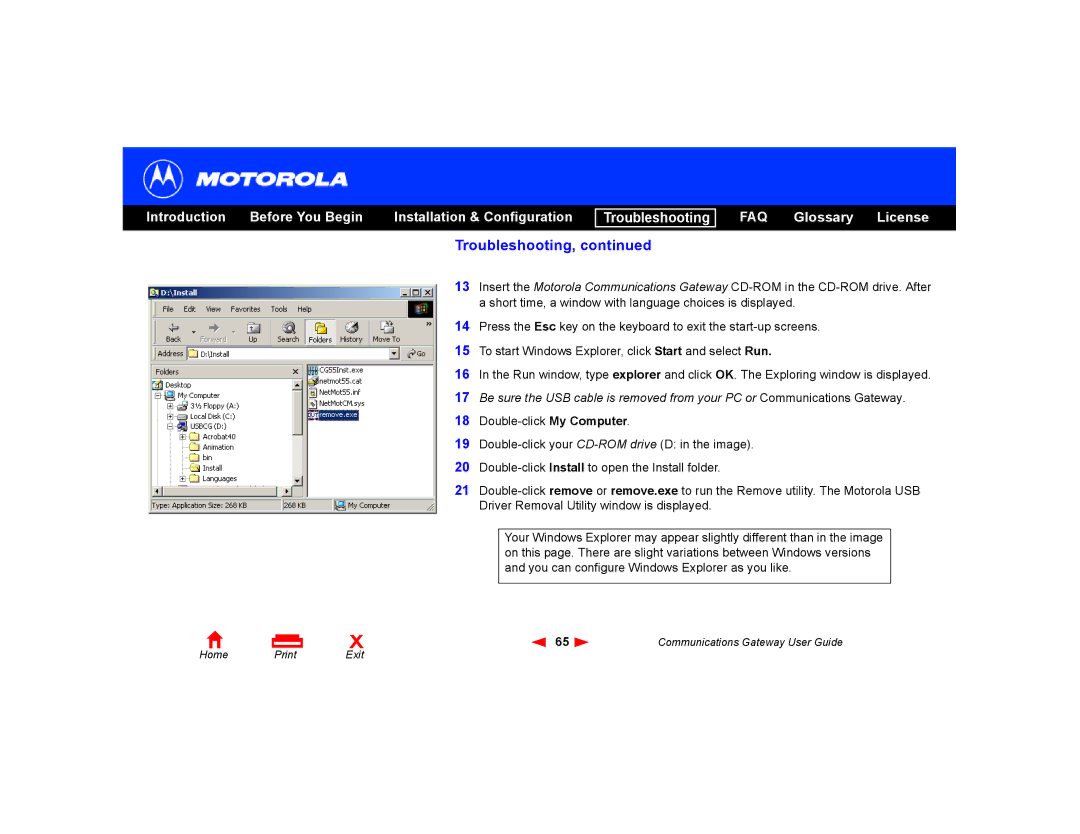 Motorola Communications Gateway manual Troubleshooting 