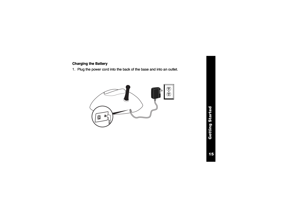 Motorola Cordless Telephone manual Charging the Battery, Getting Started 