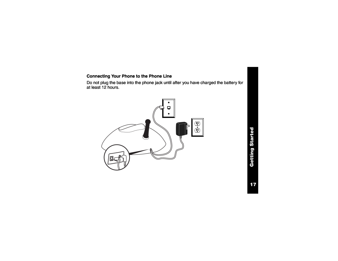 Motorola Cordless Telephone manual Connecting Your Phone to the Phone Line, Getting Started 