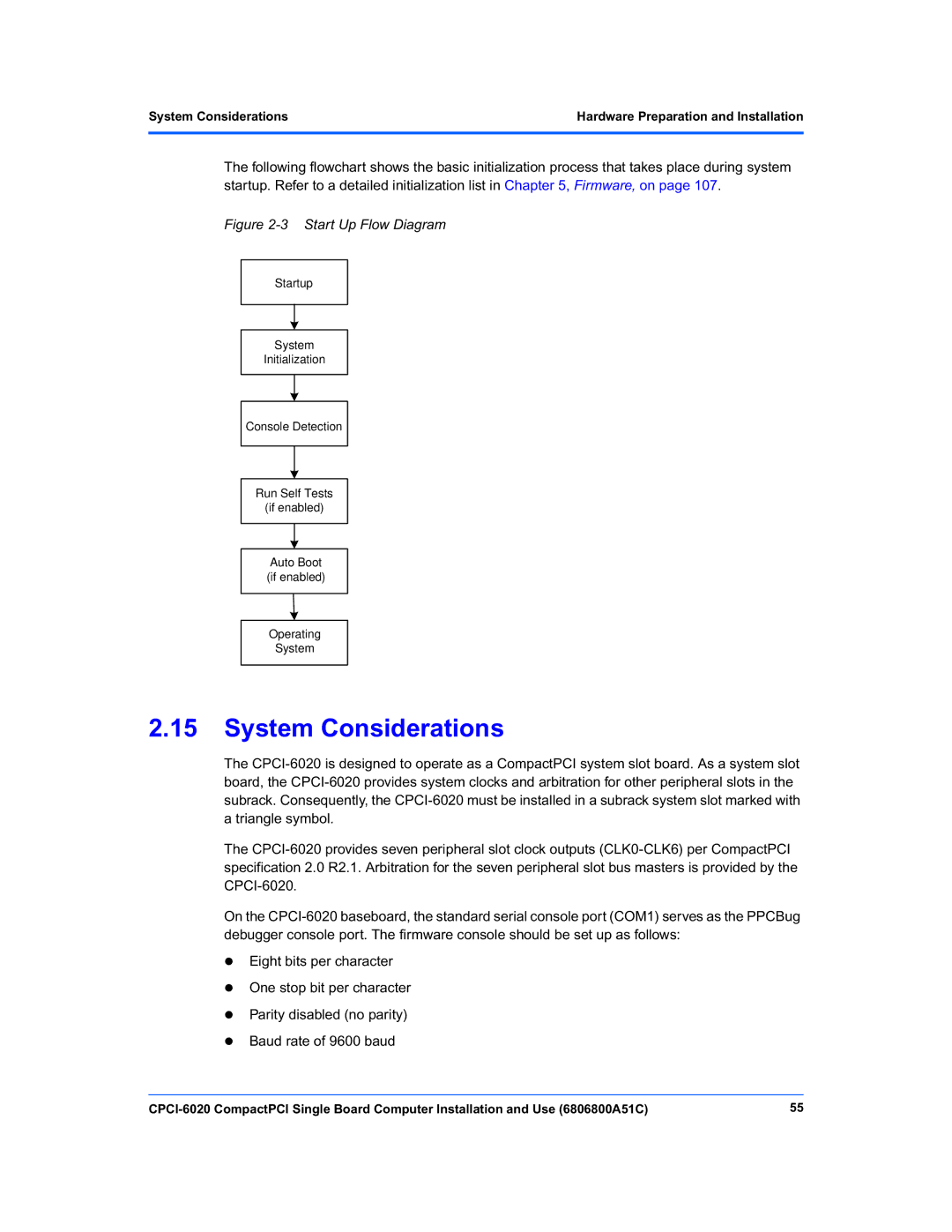 Motorola CPCI-6020 manual System Considerations 