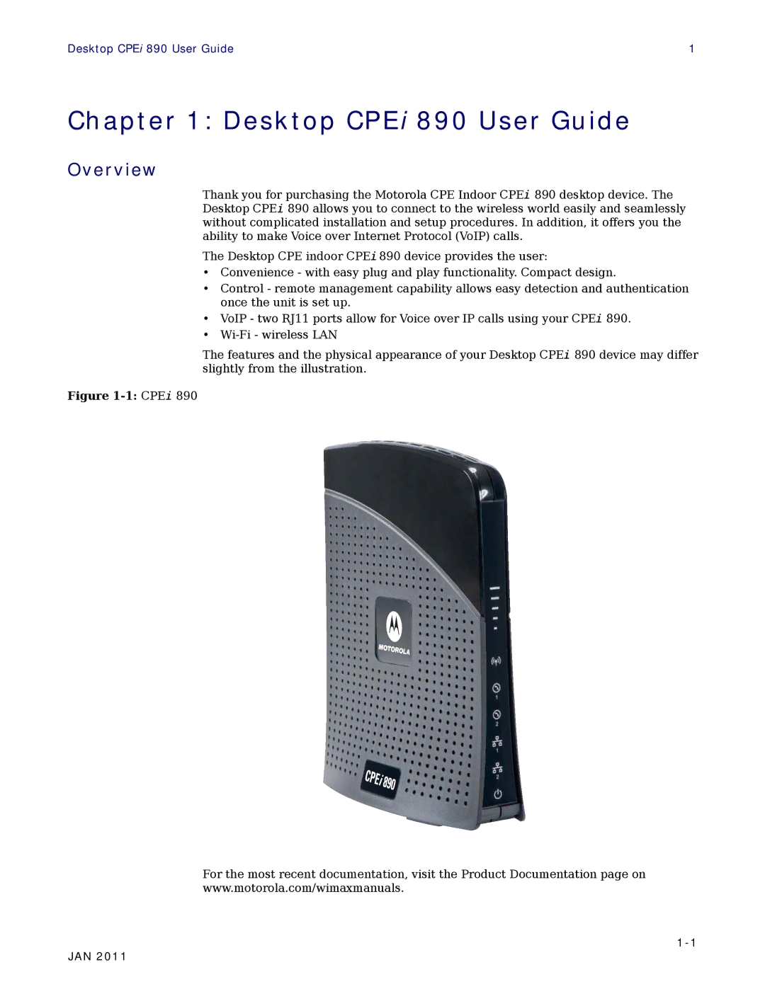 Motorola CPEI 890 user manual Desktop CPEi 890 User Guide, Overview 