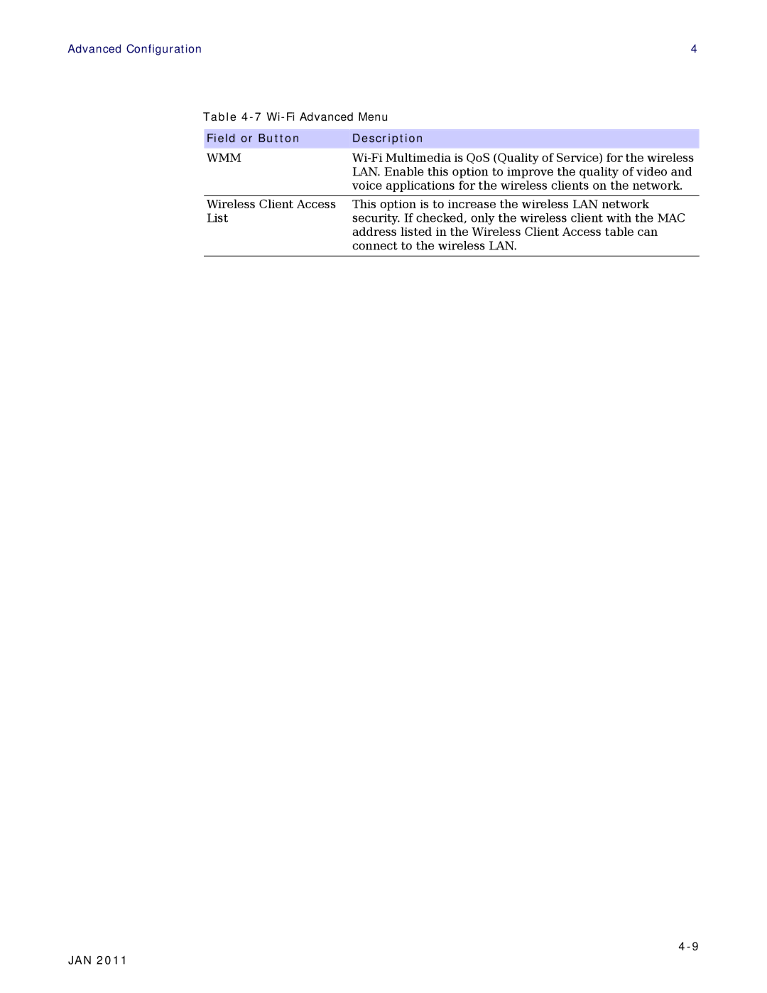 Motorola CPEI 890 user manual Wmm 