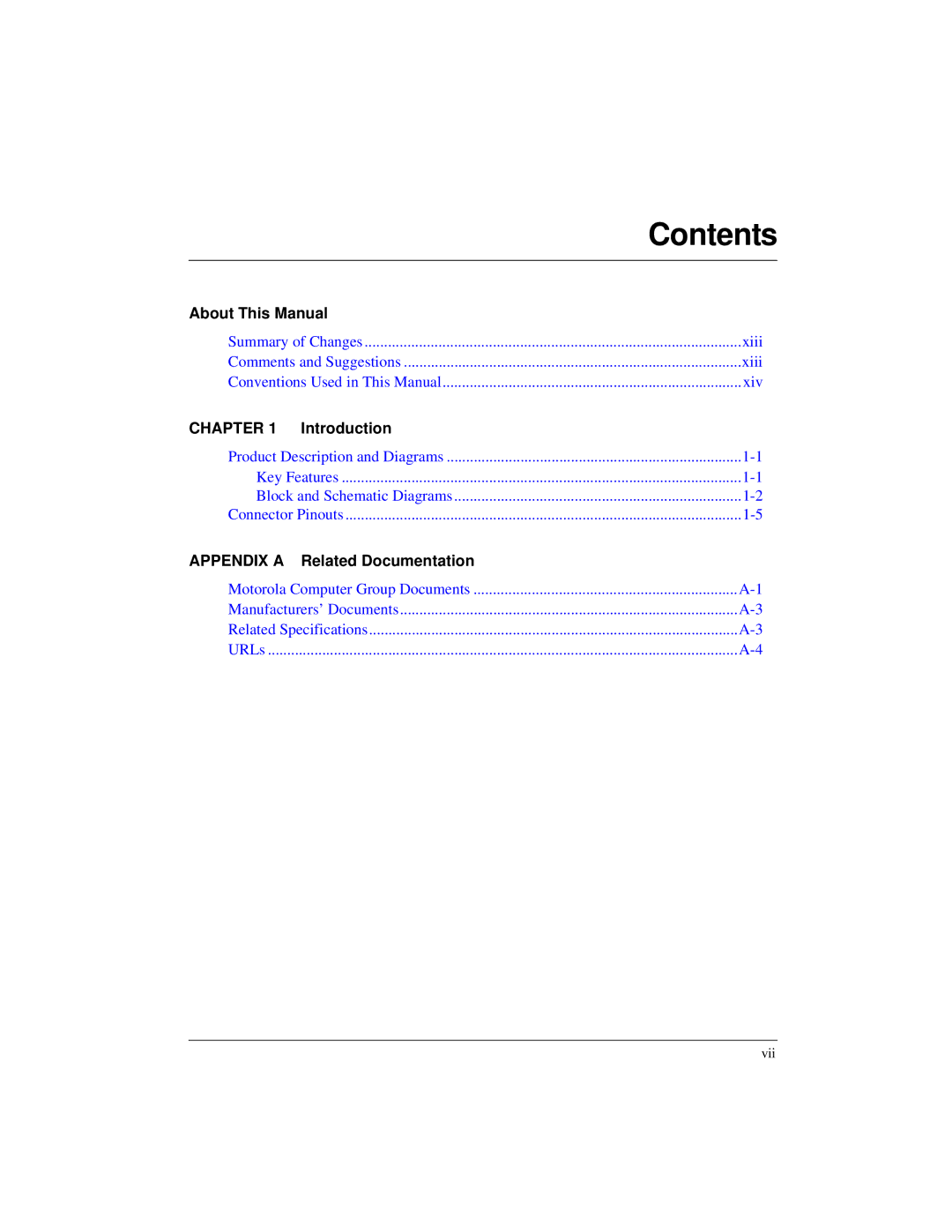 Motorola CPV8540 user manual Contents 