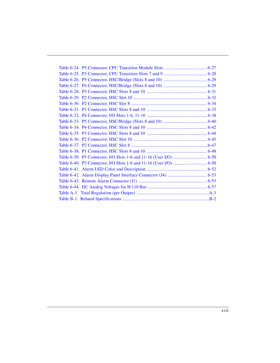 Motorola CPX8216TCPX8216T, CPX8000 manual Xvii 