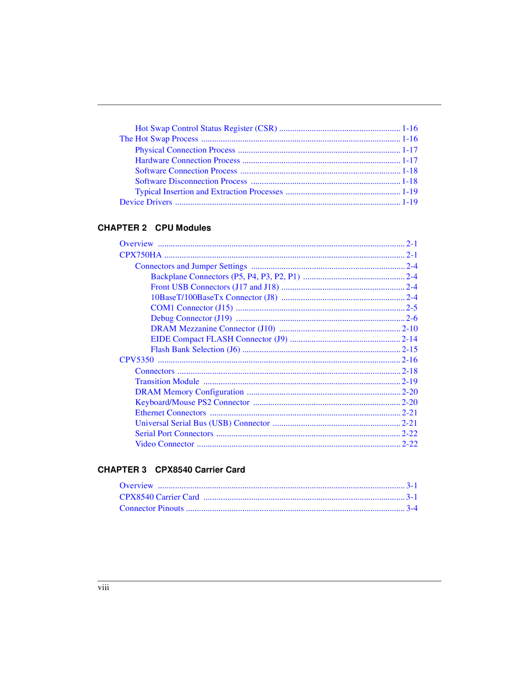 Motorola CPX8000, CPX8216TCPX8216T manual CPX8540 Carrier Card 