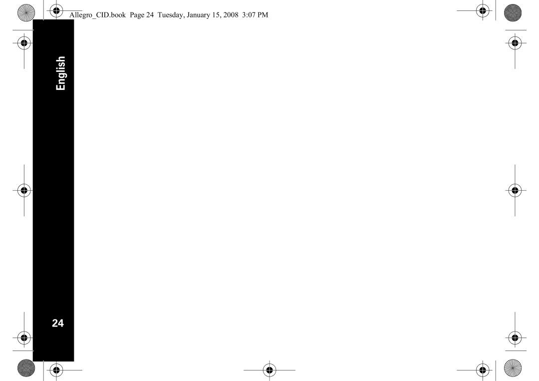 Motorola D200 manual AllegroCID.book Page 24 Tuesday, January 15, 2008 307 PM 