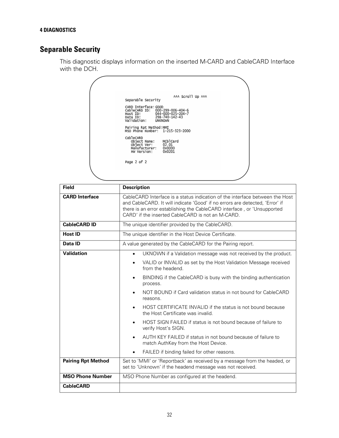 Motorola DCH3200 installation manual Separable Security 