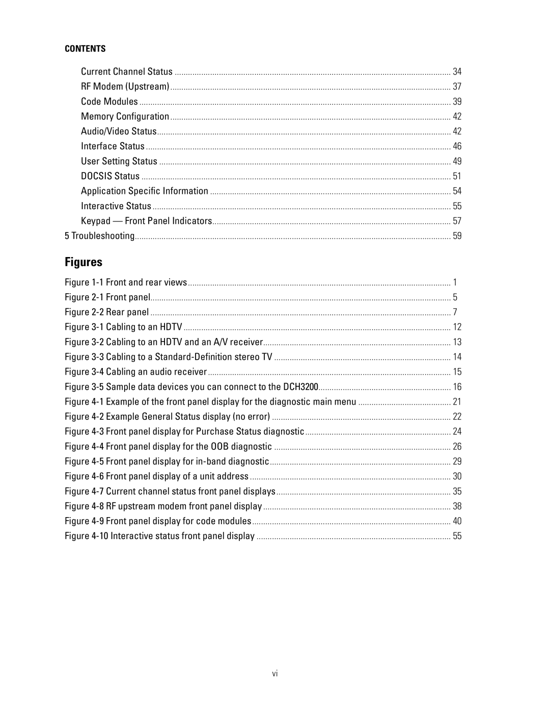 Motorola DCH3200 installation manual Figures 