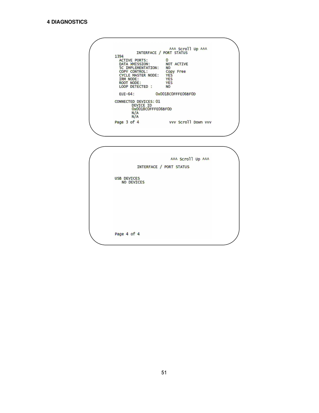 Motorola DCH6416 installation manual Diagnostics 