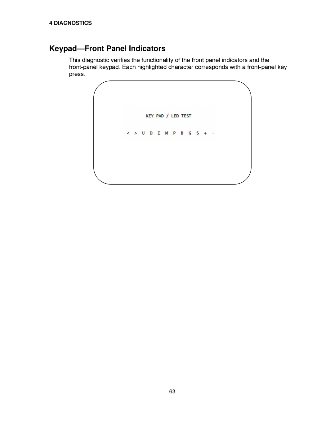 Motorola DCH6416 installation manual Keypad-Front Panel Indicators 