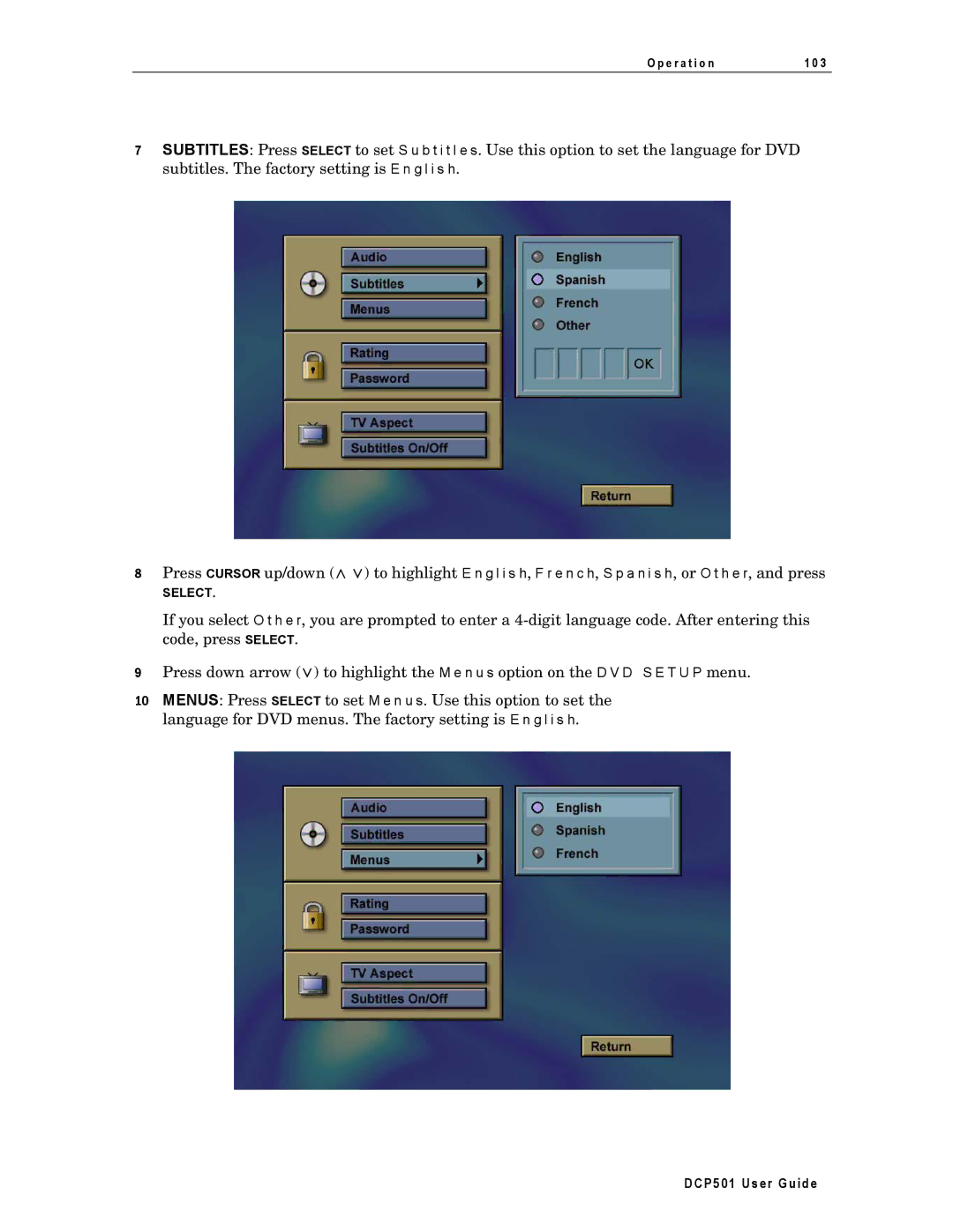 Motorola DCP501 manual DCP5 01 Us er Guide 