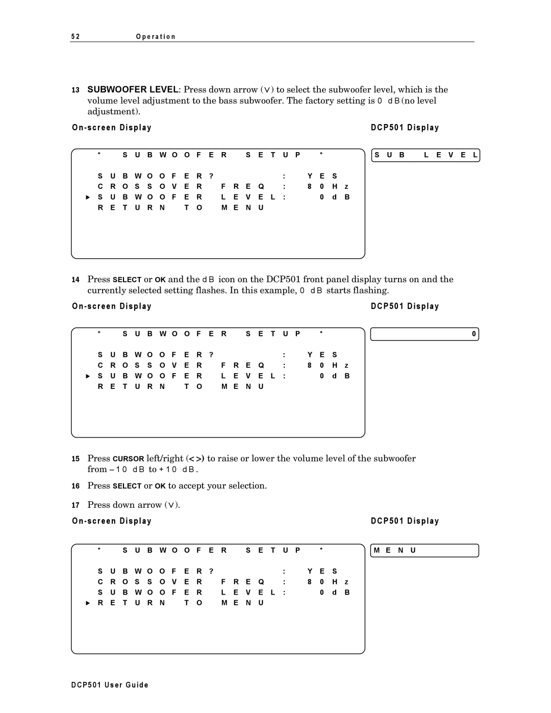 Motorola DCP501 manual T U P V E L B W O S E Q 