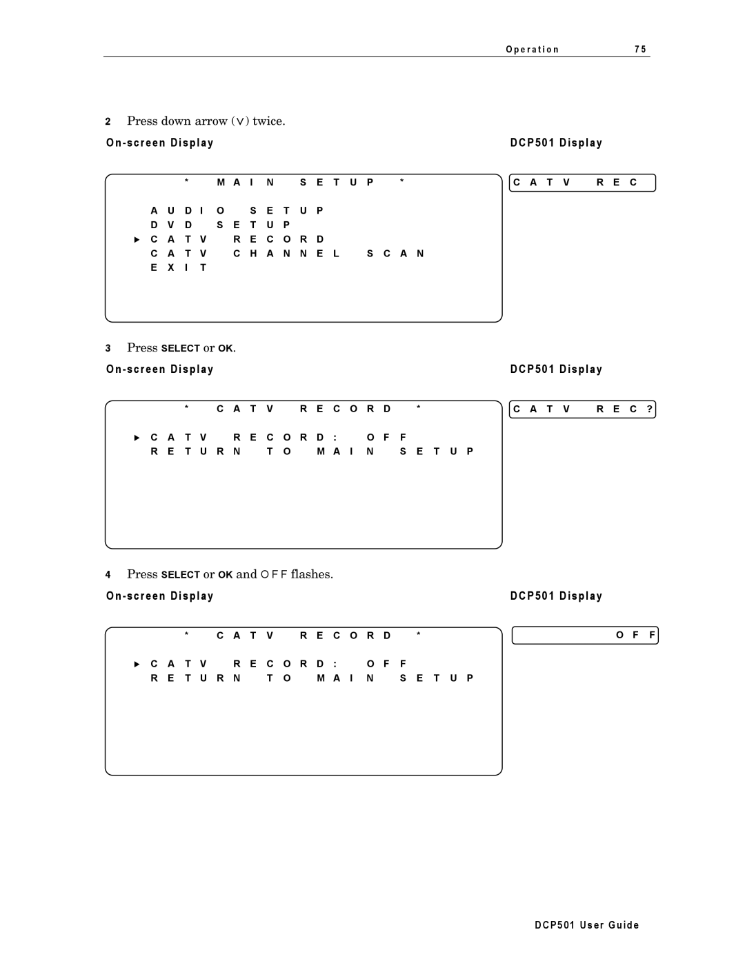 Motorola DCP501 manual C O R D A N N E L 