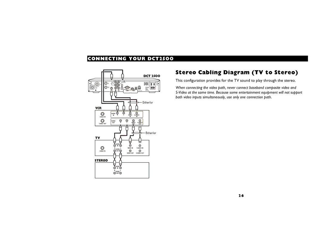 Motorola DCT2500 manual PíÉêÉç=`~ÄäáåÖ=aá~Öê~ã=Eqs=íç=píÉêÉçF= 