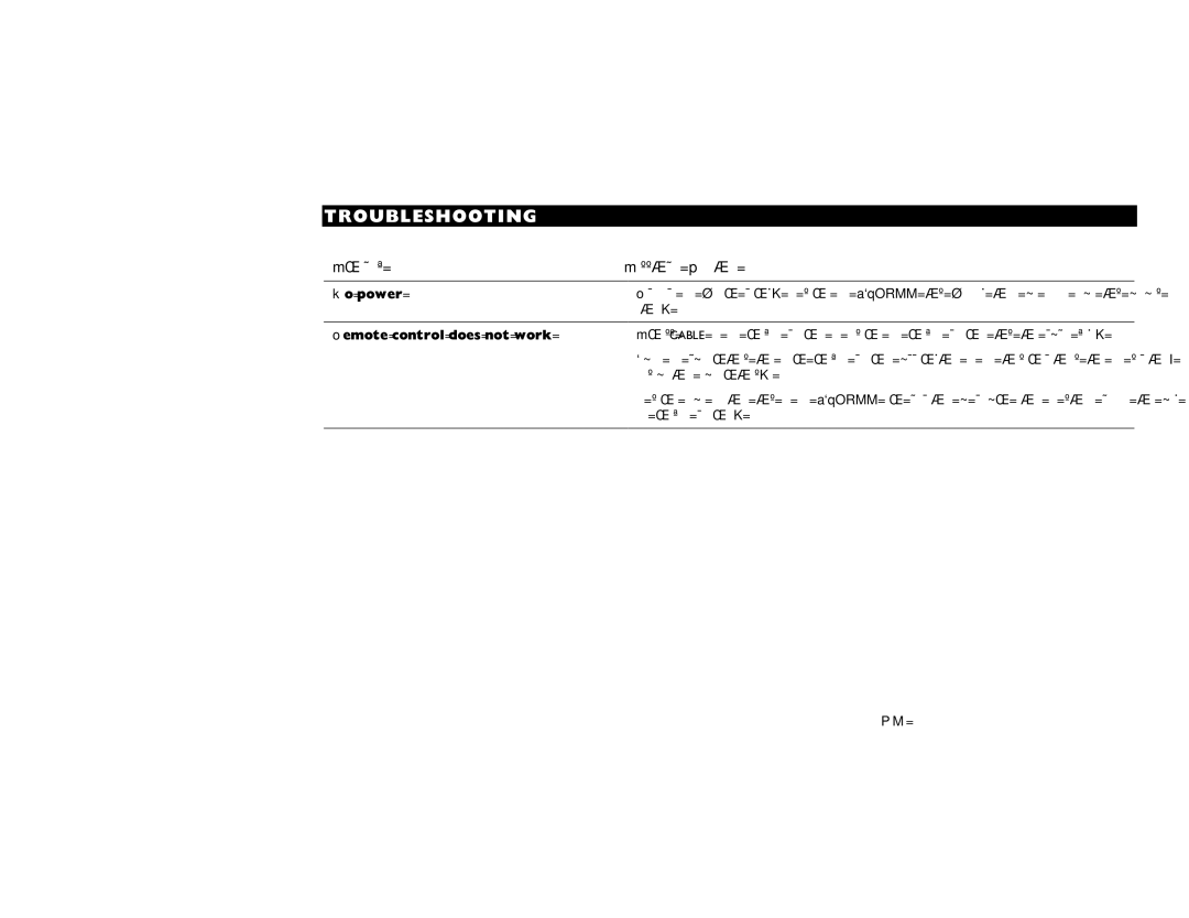 Motorola DCT2500 manual Kç=éçïÉê=, ÄáîÉK=, OÉãçíÉ=Åçåíêçä=ÇçÉë=åçí=ïçêâ=, ÍÜÉ=êÉãçíÉ=ÅçåíêçäK= 