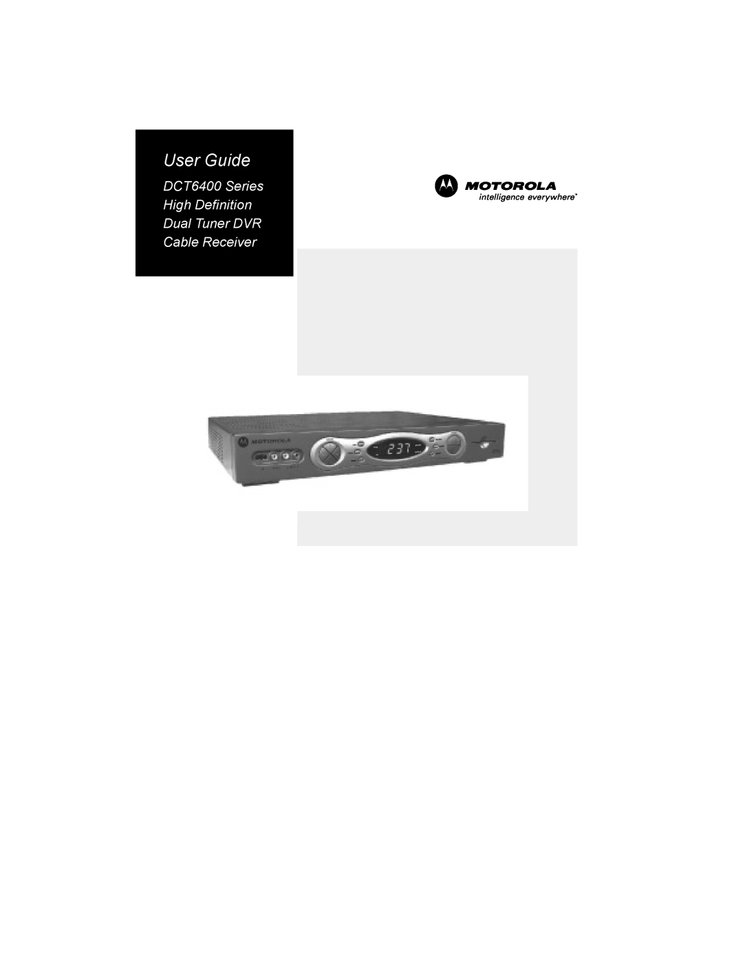 Motorola DCT6400 manual Info Menu Power, Msgs On, Record Remote, Option Guide Selec T 