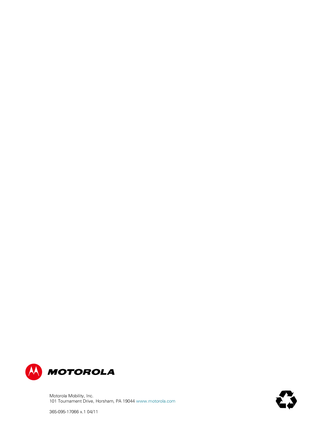 Motorola DCX3510-M installation manual Motorola Mobility, Inc 