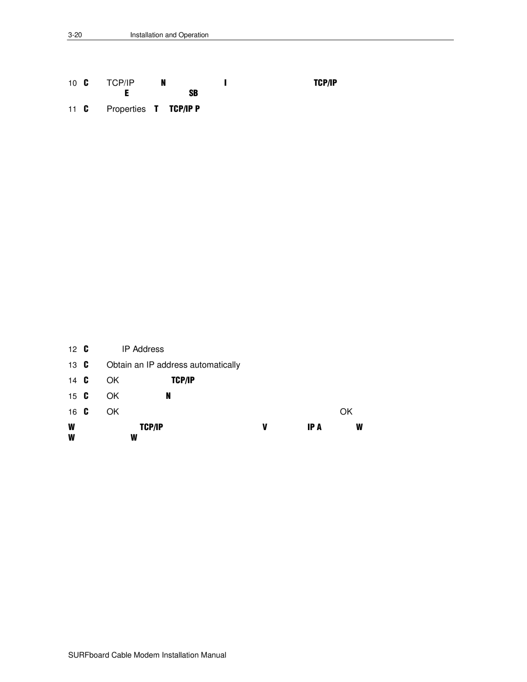 Motorola DHSB5100 installation manual Click Obtain an IP address automatically 