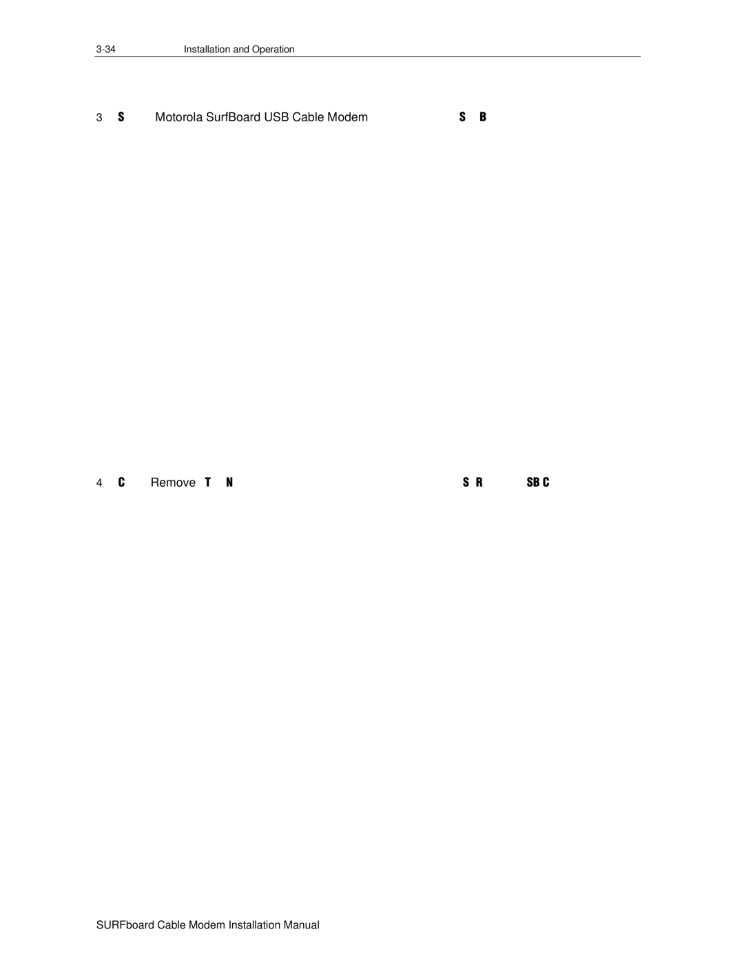 Motorola DHSB5100 installation manual SURFboard Cable Modem Installation Manual 