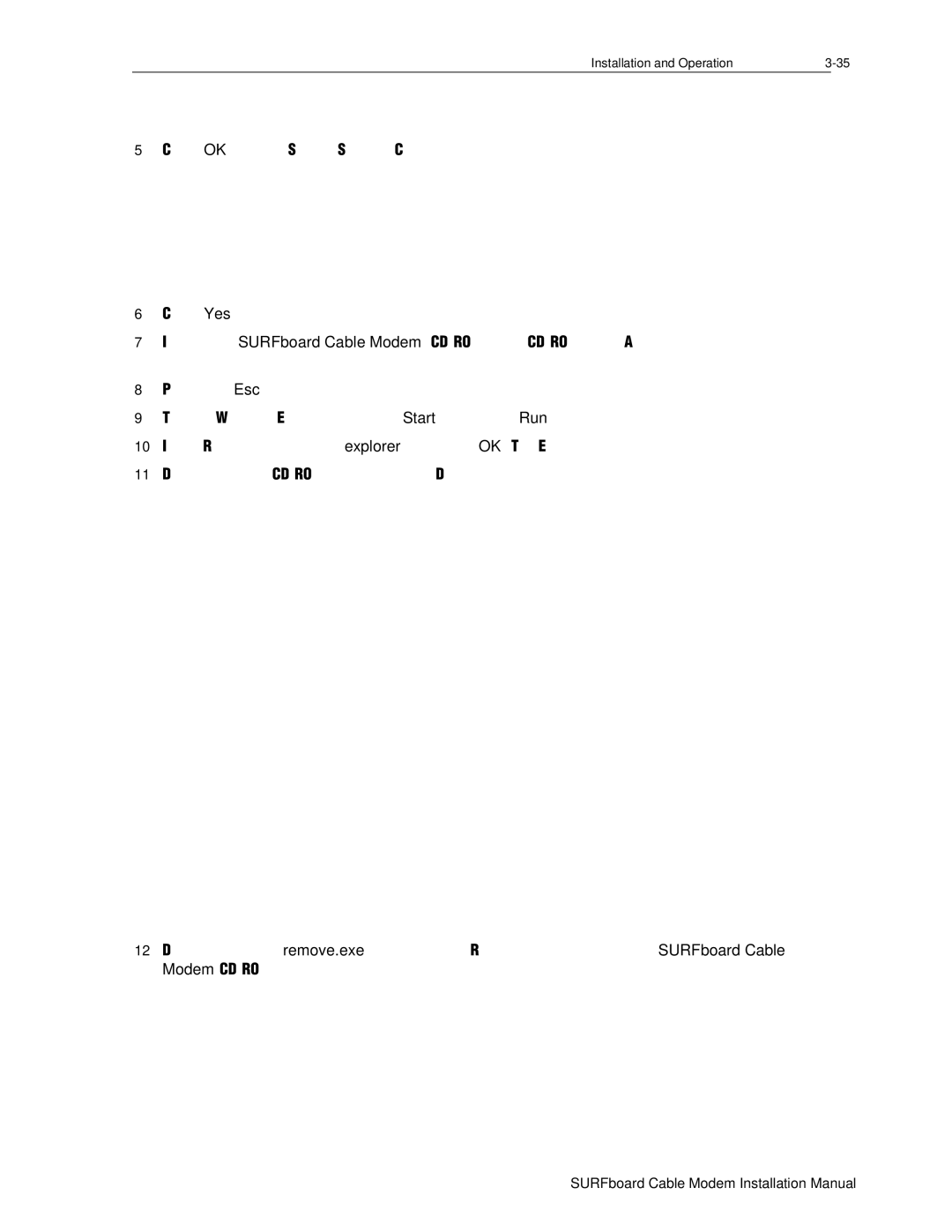 Motorola DHSB5100 installation manual SURFboard Cable Modem Installation Manual 