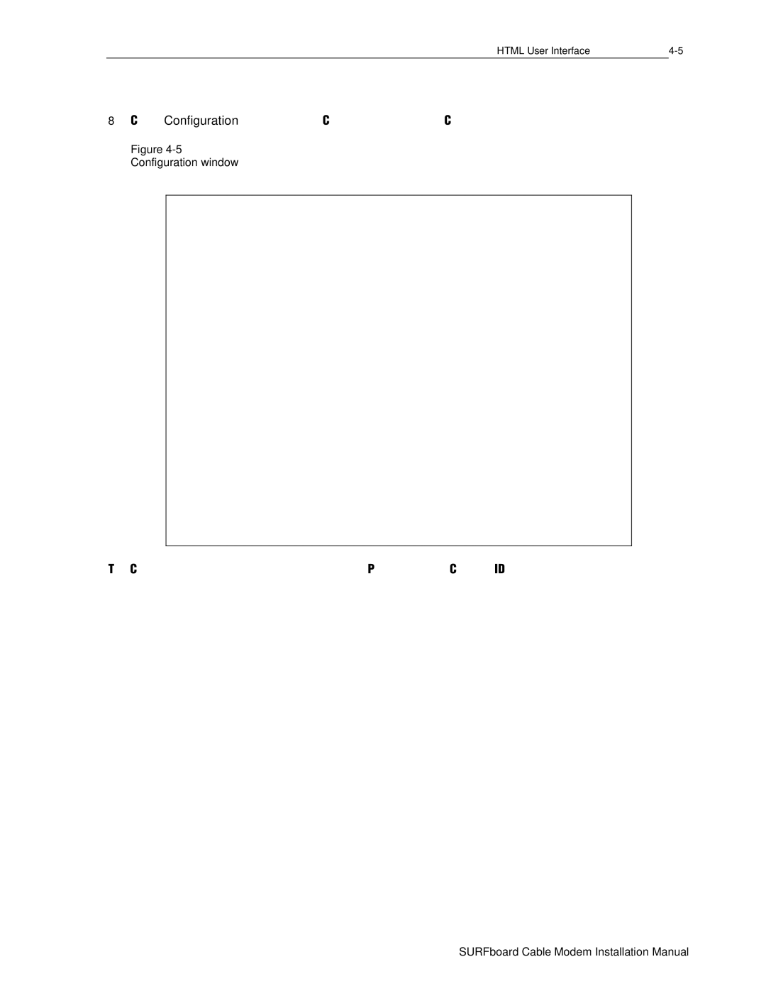 Motorola DHSB5100 installation manual Configuration window 